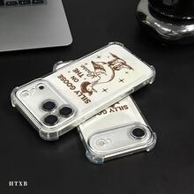 1 Piece Transparent TPU Shockproof Printed Case Compatible With IPhone  POCO  Honor - Clear - View 4