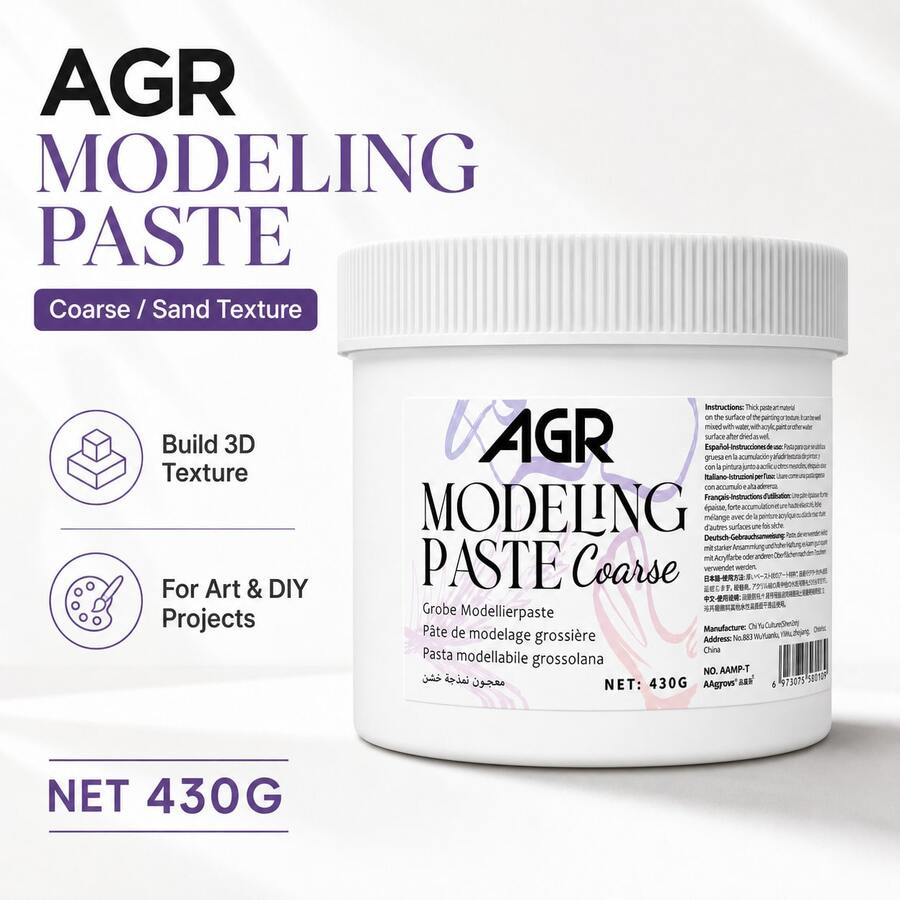 430g Sandstone Modeling Paste – Heavy Texture Paste For 3D Art, Canvas Painting & DIY Projects - Single Piece - View 1