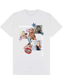 Camiseta Sabrina Carpenter No.39, blusas de mujer, blusas, blusas casuales para mujer, blusas informales para mujer, tops de mujer, tops, unisex. - Blanco - Ver 6
