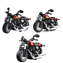 Miniature Diecast Motorcycle Toy For Children And Collectors With Sound, Light, And Friction - Champion Laranja - View 2