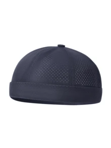 1pc Unisex Solid Color Quick-Dry Brimless Skull Cap, Fashion Versatile Polyester Breathable Mesh Hat, Suitable For Outdoor Sports, Fishing, Daily Wear, Gift For Family, Friends, Boyfriend/Girlfriend, Christmas, Father's Day, Teacher's Day, Personalized Birthday Gift - Multicolor - View 12