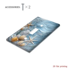 1 pieza Panel de interruptor con estampado de moda, adecuado para decoración del hogar en dormitorio, cocina y sala de estar, fácil instalación, diseño plano 2D - Multicolor - Ver 12