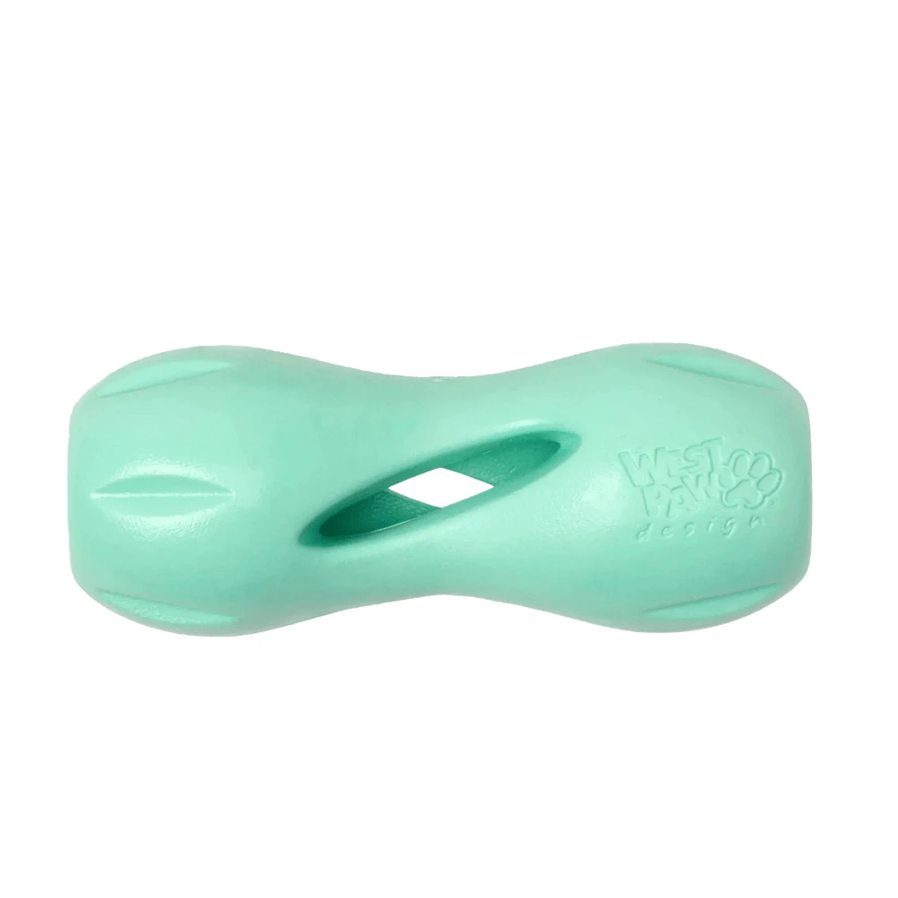 Qwizl Durable Zogoflex Dog Puzzle Toy For Mental Stimulation, And Enrichment - Treat Dispensing For Bully Sticks And Dental Sticks - Dishwasher - Made In USA - Large - Aqua - Mint - 查看 1