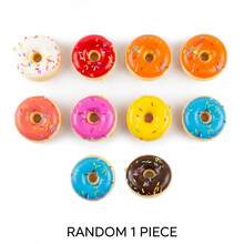 1pc Cute Donut Slow Rebound Stress Relieving Toy: Cute Donut Slow Rebound Stress Relieving Toy, A Soft Slow Rise Stress Relieving Toy Suitable For Teenagers And Adults, Perfect For Tabletop Play And Anxiety Relief. - Multicolor - View 12