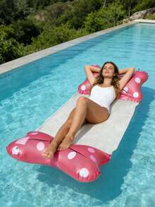 2 piezas/1 pieza Hamaca inflable para piscina con lazo - Hamaca flotante colorida con almohada, respaldo de malla cómodo, ligera y portátil, adecuada para fiestas de piscina de verano, playa y relajación junto al lago - multicolor - Ver 3