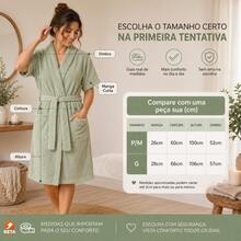 Unisex Plush Flannel Bathrobe – Super Soft And Comfortable, The Perfect Gift. - 米色 S/M - 查看 3