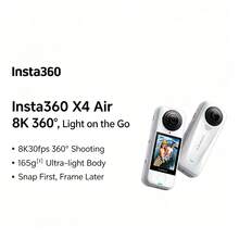Cámara de acción panorámica Insta360 X4 Air 8K: ligera, portátil, de alta definición, con estabilización de imagen y resistente al agua (paquete estándar). - Ver 1