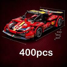 Supercar MOC Building Block Set-A Challenging Racing Car Model Suitable For Decorating Living Rooms, Dining Rooms, Or Studies; An Ideal Gift For Christmas, Birthdays, Or Halloween (Available In 1300, 900, Or 400 Pieces). - Multicolor - View 11