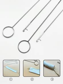 Móc ngược dài, Móc ngược tròn, Móc ngược, Móc dùng để buộc băng keo, Dây thun - Người lật băng - Xem 9