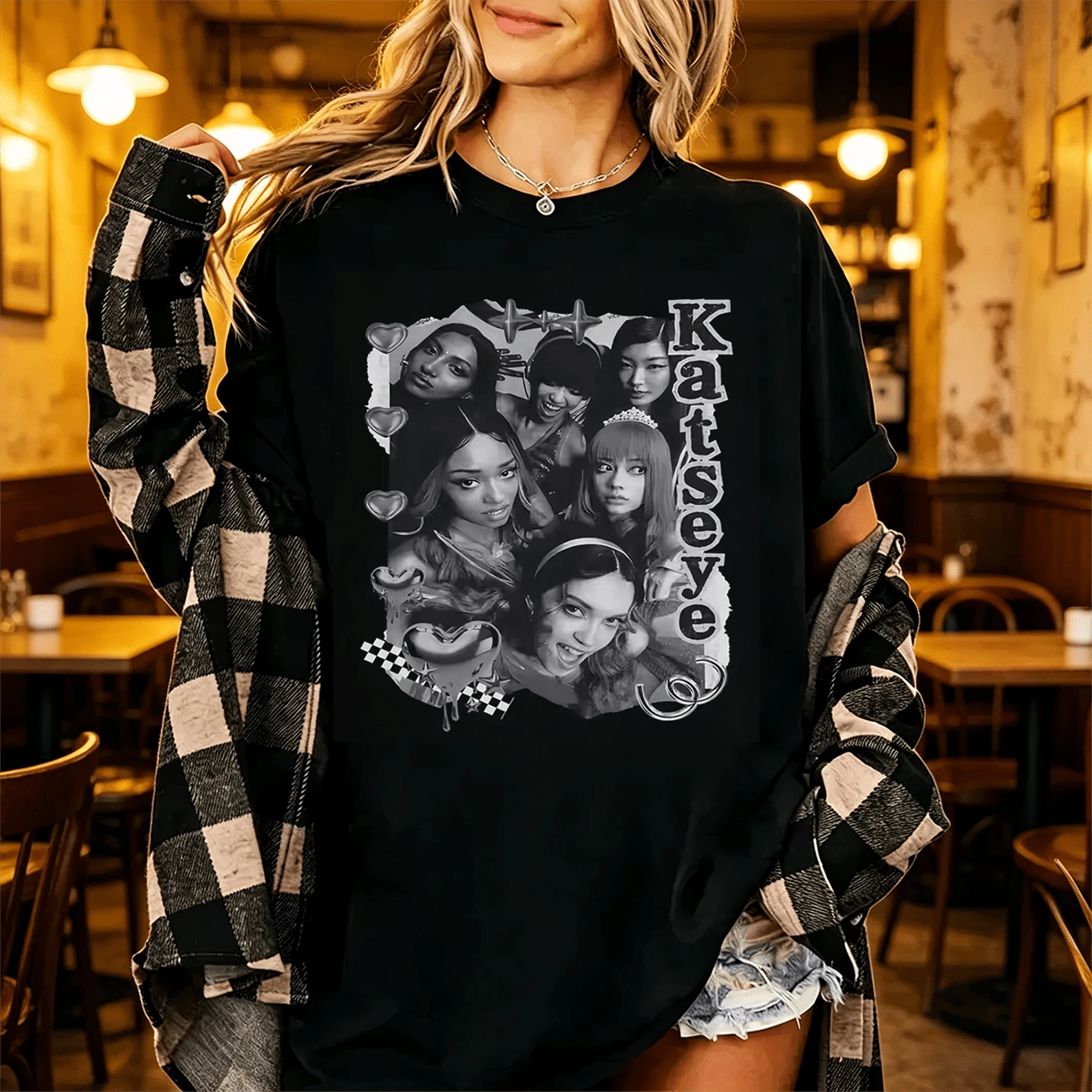 Women T-Shirts - Black - View 1