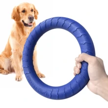 XL Large Indestructible Dog Toys, Dog Chew Toys For Aggressive Chewers,Flying Discs For Medium/Large Breeds. Floating Dog Ring Toys For Throwing, Catching, Grabbing. (12 Inch) - Màu xanh dương, cỡ trung bình/lớn - Xem 1