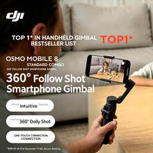 DJI Osmo Mobile 8 標準套裝 智慧型手機穩定器 手持雲台 OM8 360° 追蹤 防抖 自拍棒 直播 Vlog 工具 - 查看 3