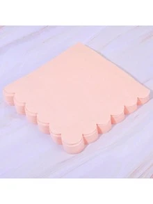 20 件 16*16 厘米黄色、藕粉色、蓝色扇形鸡尾酒餐巾，一次性饮料餐巾，适用于日常使用、午餐、晚餐、聚会、婚礼、生日、派对等场合 - 藕粉色 - 查看 13