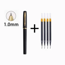 0.5/0.7/1.0mm 大容量高端加粗中性笔 1.0 商务办公签名笔 学生考试练习 黑色 / 返校季 - E - 查看 10