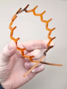 1 chiếc băng đô bản rộng họa tiết da báo lượn sóng, phụ kiện tóc tối giản thời trang unisex, băng đô, băng đô lượn sóng. - Nhiều màu - Xem 4