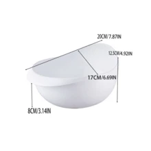 Rice Sieve Rice Drainage Basket Plastic Colander Kitchen Drain Basket Rice Bowl Fruit Vegetable Washing Strainer Basket Tools - 2 CÁI Màu xanh - Xem 9