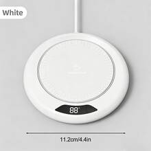SOKANY USB供電智能恆溫杯墊，3段溫度調節（55-75°C），一鍵啟動，8小時自動關機，適合加熱咖啡、牛奶、雞蛋、三明治、茶等，適用於居家、辦公室與旅行 - 彩色 - 查看 9