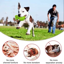 Dog Chew Toys Dog Toothbrush Stick Teeth Cleaning Brush Dental For Medium Large Dog, Puppy Christmas Easter Birthday Gifts, Outdoor Squeaky Toys For Aggressive Chewers Interactive Tough Toys - Grassgreen - Xem 3