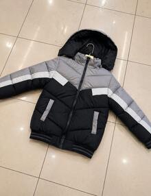 Boys' Waterproof Premium Warm Luxury Jacket - 灰色 - 查看 2