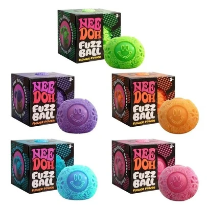  1pc Schylling Extra Large Plush Squeeze Stress Ball Toy - 4.5 Inch Diameter - Giant Soft Squeezy Toy - Random Color