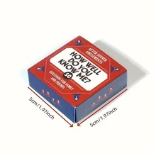 50张《你了解我多少？》50问晚餐游戏 - 设计角色扮演卡牌游戏，标准版 - 彩色 - 查看 6