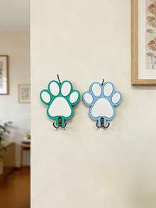 Personalized Leash Hook Dog Leash Wooden Wall Hook, Cartoon Hanging Hooks Decor, Customized Home Decor, Gift For Pet Lovers Anniversary Birthday, Pet Leash Organizer, Personalized Gift For Men Women - Multicolor - View 9