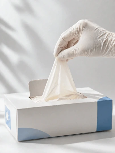 White Disposable Nitrile Gloves, Durable Household Cleaning Gloves, Suitable For Kitchen, Bathroom, Cleaning, Food Handling, Tattooing, Beauty, Hair Coloring, Pets, Salons, Cleaning Supplies, Household Tools