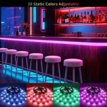 44-Key 3535 RGB LED Strip, USB Powered, Self-Adhesive, Easy Install, Rich Colors For Bedroom Decor - 44k-3535 LED Strip - View 2