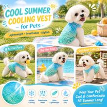 1pc Pet Dog Vest, Summer Mesh Breathable Cool Seahorse Print Pet Vest, Suitable For Small/Medium/Large Dogs & Cats, Lightweight For Home Or Beach Use - Mint Green - View 4
