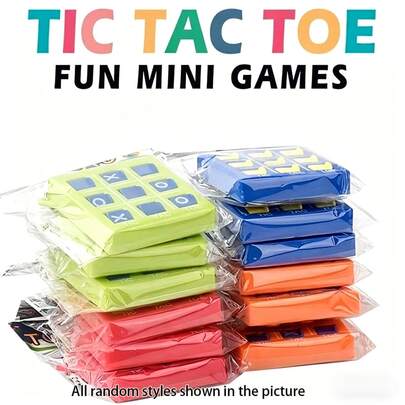 20pcs Mini Tic Tac Toe Key Chains, Made Of Colorful Plastic, Educational Toy For Kids, Suitable As Birthday Party Favors, Backpack Decor, And Candy Bag Fillers