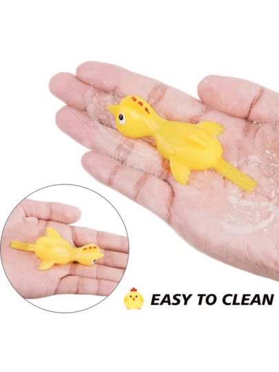 Tặng cô ấy/anh ấy 10 chú gà ná bắn đá, gà ná bắn đá bằng cao su, đồ chơi gà cao su dính là đạo cụ hoàn hảo để tạo không khí cho bữa tiệc, dễ dàng vệ sinh, phù hợp cho cả bé trai và bé gái. Trò chơi đàn hồi, quà tặng hoạt động vui nhộn và gói quà tặng đa năng cho bữa tiệc.