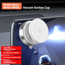 New Highly Stable Magnetic Car Phone Holder - Dual-Sided Suction Cup Design, 360° Rotation, ABS Material, Multi-Angle Adjustable, No Adhesive Required, Fits All Smartphone Sizes | Auto-Clamping Phone Holder - White - View 11