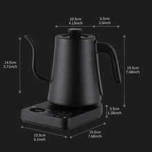 OCTAVO 1200W Hervidor eléctrico de acero inoxidable, Tetera/cafetera de 34oz con control de temperatura, calentamiento rápido, interior de acero inoxidable sin costuras, adecuado como regalo del Día de la Madre - Negro - Ver 11