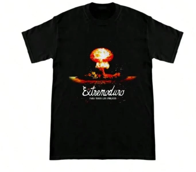 Unisex Adult T-ShirtConcierto Extremoduro Rock T-Shirt Cute Anime Crew Neck, Suitable All Seasons, Outdoor Leisure, Unisex, Classic Fit, Soft And Comfortable, Suitable Casual Sports, Collectible T-Shirt.Soft Cotton, Casual Daily Wear,Lightweight, Breathable Fabric,Cute , Perfect For Vacation,Blusas Para Mujer,Playeras De Mujer - 黑色4 - 查看 1