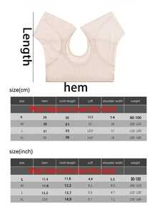 1pc Underarm Sweat Absorbing Tank Top, Washable Underarm Sweat Pads, Breathable Anti-Sweat Protector Pads, Suitable For Underarm And Shoulder, Quick Dry (L Size), Suitable For Travel, Sports, Outdoor, Summer Wear - Multicolor - View 10