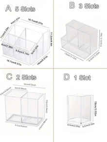 1 hộp đựng bút đa năng, hộp đựng văn phòng phẩm để bàn, giá đỡ bút bằng acrylic trong suốt, thích hợp cho học sinh và giáo viên, đồ dùng học tập, lễ tốt nghiệp và mùa tựu trường. - Nhiều kiểu dáng - Xem 9