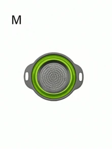 1/2pcs Foldable Silicone Colander Set, Space-Saving Strainer With Handle, Collapsible Fruit/Vegetable/Pasta Basket Strainer, Green Kitchen Tool Easy To Store, Kitchen Strainer Set With Fine Mesh, Essential Kitchen Tool And Accessory, Ideal Christmas Kitchen Gift For Home Chefs, Space-Saving For Kitchen Organization - One Size Fits All - View 12