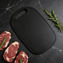 1/2件套塑料砧板，加厚耐用，适用于肉类、蔬菜、水果、面包、奶酪等，可放入洗碗机清洗，厨房必备，适合备餐、露营、公寓、乔迁、母亲节、生日等场合赠送。 - 查看 5