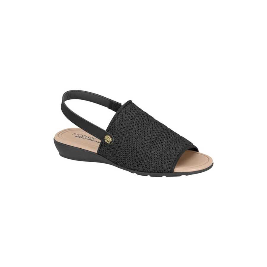 Modare Orthopedic Ultra Comfort Knit Fabric Sandal - màu đen - Xem 1
