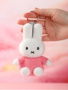 MIFFY MIFFY 彩色毛絨鑰匙圈吊飾，官方收藏款掛飾娃娃，可愛迷你吊飾飾品，生日節日女孩兒童禮物，閨蜜背包配件 - 彩色 - 查看 4
