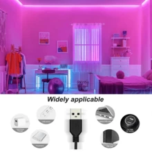 44-Key 3535 RGB LED Strip, USB Powered, Self-Adhesive, Easy Install, Rich Colors For Bedroom Decor - 44k-3535 LED Strip - View 3