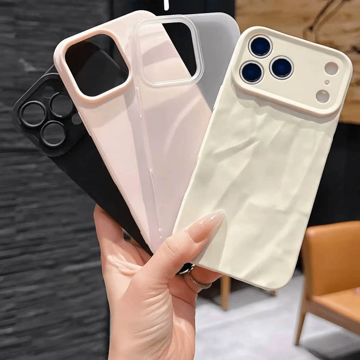 4 件套磨砂多色软壳手机壳,兼容苹果 17、16、15、14、13、12、11 Pro Max、Air - 彩色 - 查看 1