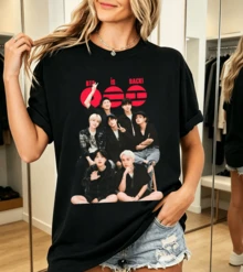 B-BTSB IS BACK T-Shirt 100% Cotton For Fans - Black - View 1