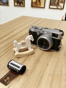 Mini Wooden Rocking Horse Decor, Natural Wood Grain Horse Desktop Ornament, Minimalist Fresh Small Wooden Horse Desk Decoration, Photo Prop, Creative Small Gift, DIY Crafting - Trojan Horse - View 8
