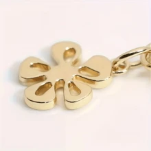 4Pcs #5 Zipper Pulls With Gold Chain - Star & Flower Zipper Locks Suitable For Bags, Clothing, Handbags - Nylon Zipper Pulls Suitable For DIY Crafts & Repair - Multicolor - View 10