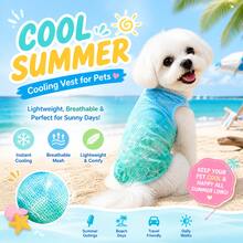 1pc Pet Dog Vest, Summer Mesh Breathable Cool Seahorse Print Pet Vest, Suitable For Small/Medium/Large Dogs & Cats, Lightweight For Home Or Beach Use - Mint Green - View 5