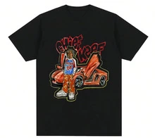 Unisex Pure Cotton T-Shirt (220PureCottonT-Shirt)'IFEELLIKEI'MCHIEFIN2012'LetterPrintMen'sSummerRoundNeckShortSleevedCasualPureCottonPrintSoftCotton,CasualDailyWear, Lightweight,BreathableFabric,CuteTrendy,PerfectForVacation, Blousesmoneymujer,Playerasdewoman - Đen 11 - Xem 1