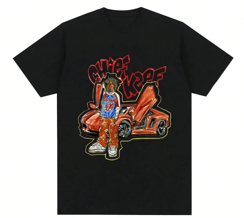 Unisex Pure Cotton T-Shirt (220PureCottonT-Shirt)'IFEELLIKEI'MCHIEFIN2012'LetterPrintMen'sSummerRoundNeckShortSleevedCasualPureCottonPrintSoftCotton,CasualDailyWear, Lightweight,BreathableFabric,CuteTrendy,PerfectForVacation, Blousesmoneymujer,Playerasdewoman - Đen 11 - Xem 1