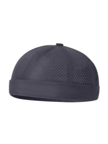 1pc Unisex Solid Color Quick-Dry Brimless Skull Cap, Fashion Versatile Polyester Breathable Mesh Hat, Suitable For Outdoor Sports, Fishing, Daily Wear, Gift For Family, Friends, Boyfriend/Girlfriend, Christmas, Father's Day, Teacher's Day, Personalized Birthday Gift - Multicolor - View 10