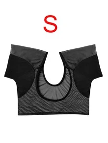 1pc Underarm Sweat Absorbing Tank Top, Washable Underarm Sweat Pads, Breathable Anti-Sweat Protector Pads, Suitable For Underarm And Shoulder, Quick Dry (L Size), Suitable For Travel, Sports, Outdoor, Summer Wear - Multicolor - View 21